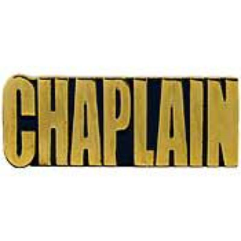 P15104 Pin - Script, Chaplain - 1.25 in.