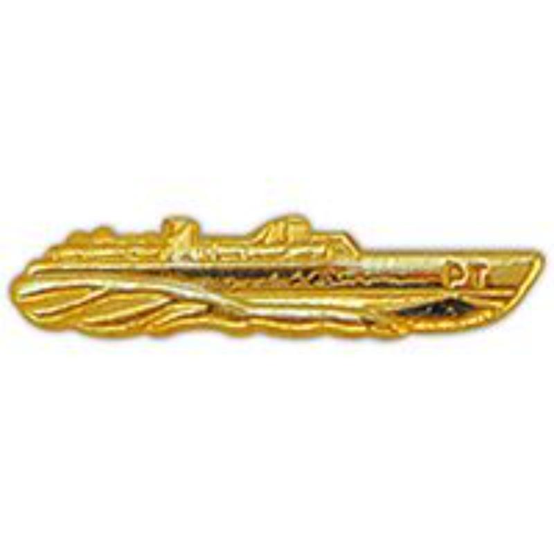 USN Ship Pin - Gold - 1.75 in. - Durable Military Design