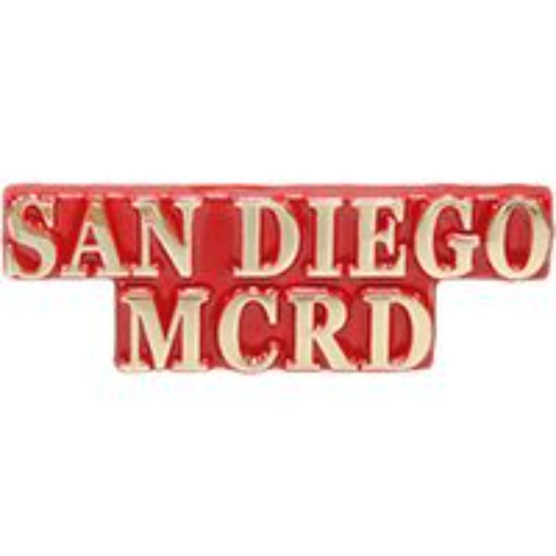 P15414 Pin - USMC, Script San Diego Marine Corps - 1.31 in.