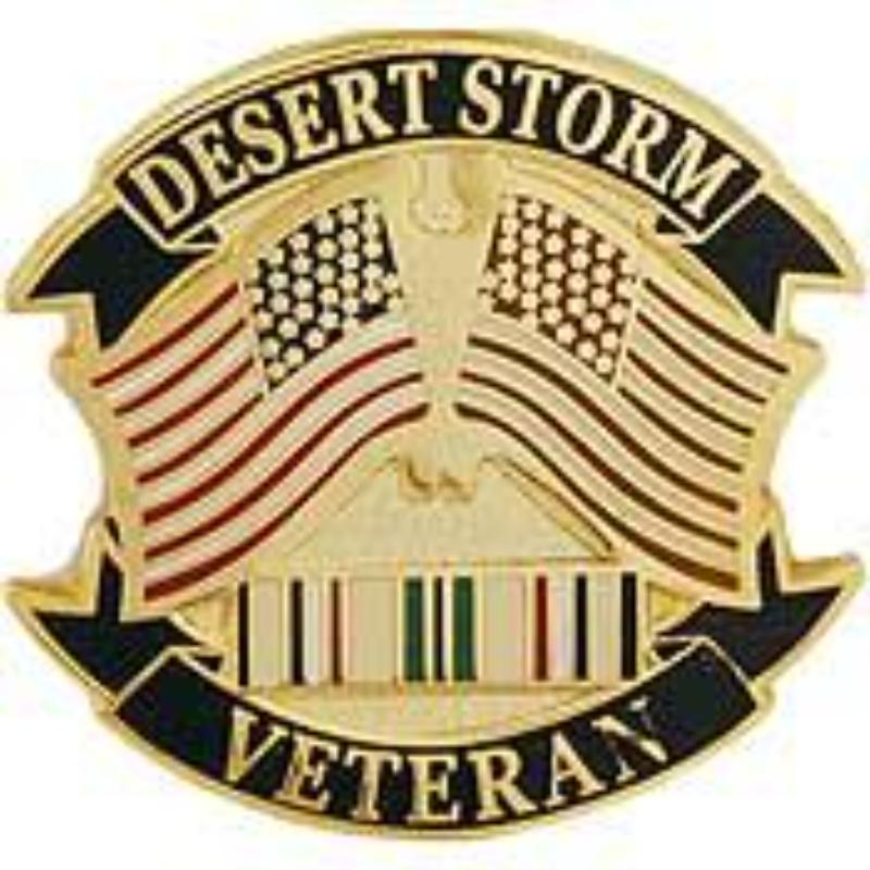 P15515 Pin - Desert Strom Veteran - 1 in.