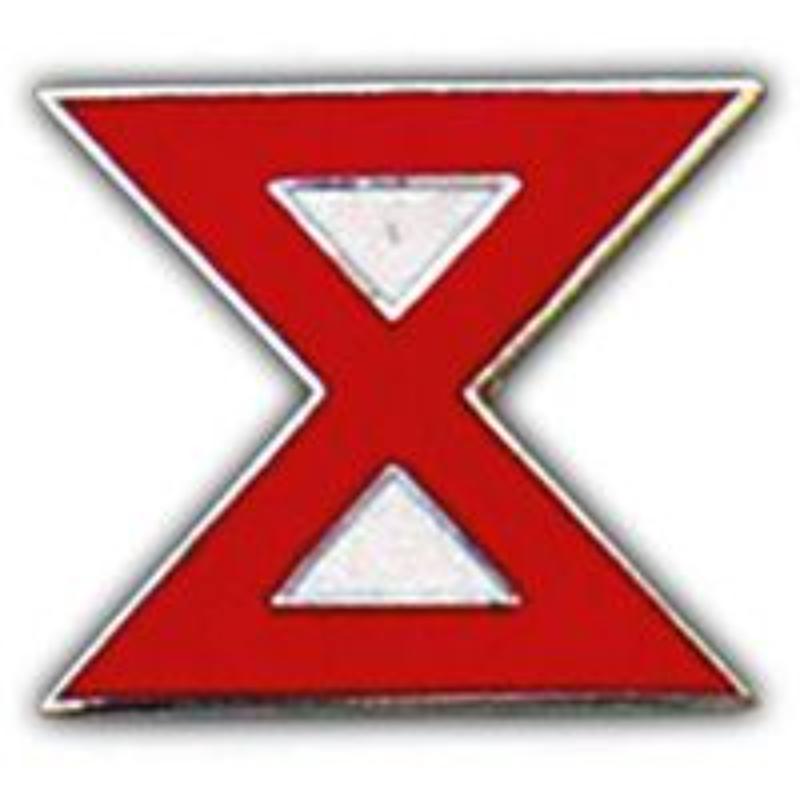 P15643 Pin - Army, 10th - 1 in.