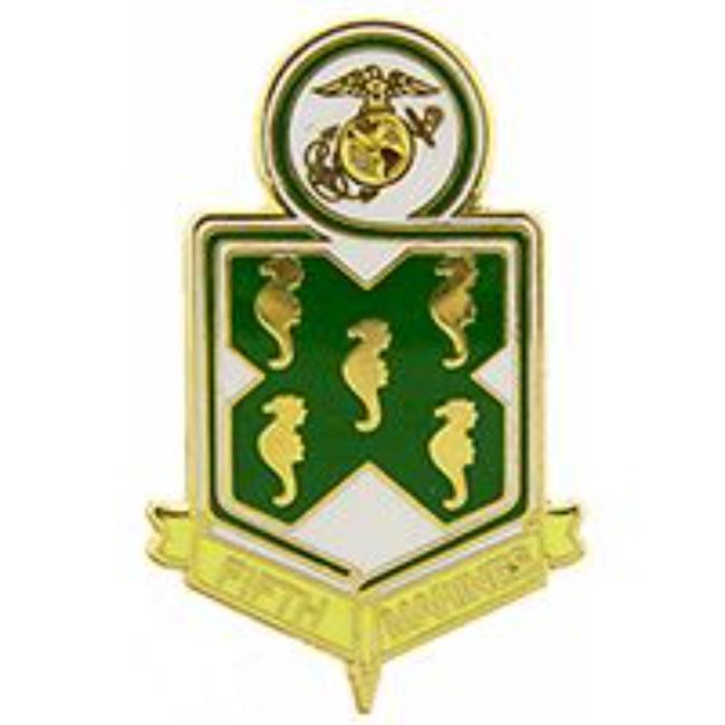 P15793 Pin - USMC, 5th Regiment - 1.125 in.