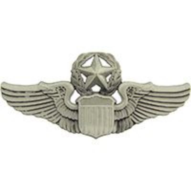 USAF Pilot Master Wing Pin - Silver - 2.75 in. - Durable Design