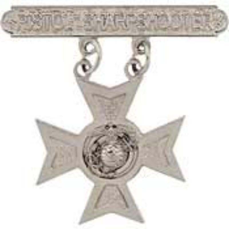 P16371 decal - USMC, Pistol, Sharpshooter - 1.44 in.