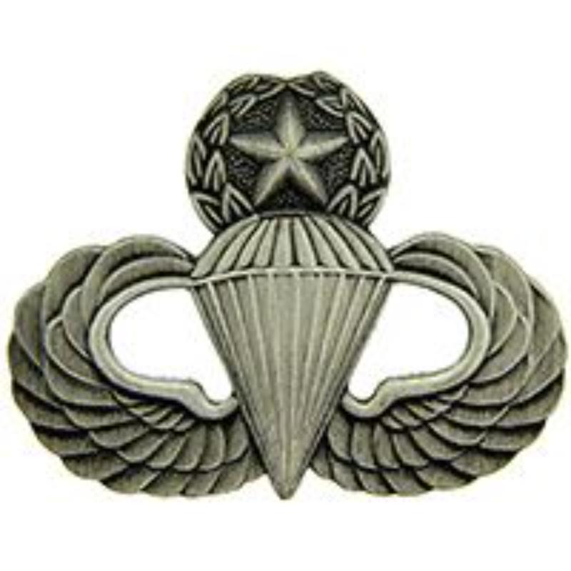 Army Paratrooper Wing Pin - Pewter - Full Size - 1.5 in. - Durable Design