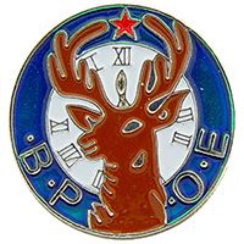 P60918 Pin - Orange, Elk, B.P.O.E - 1 in.