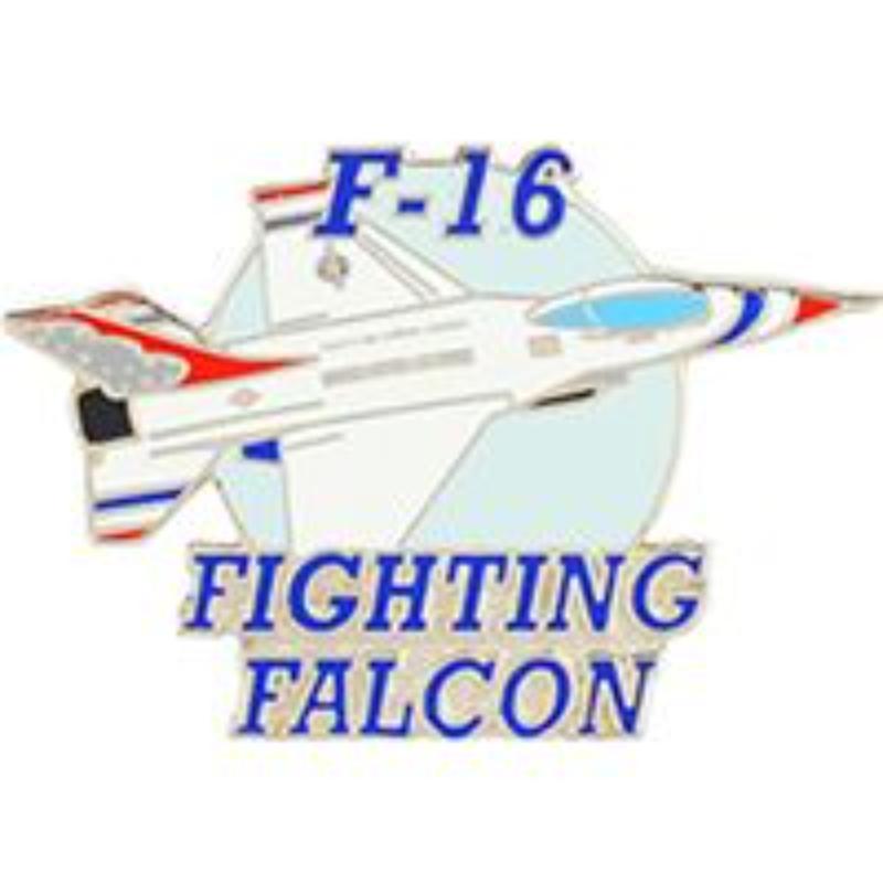P61660 Pin - T & B, F-16 Thunderbird - Fighting Falcon - 1.5 in.