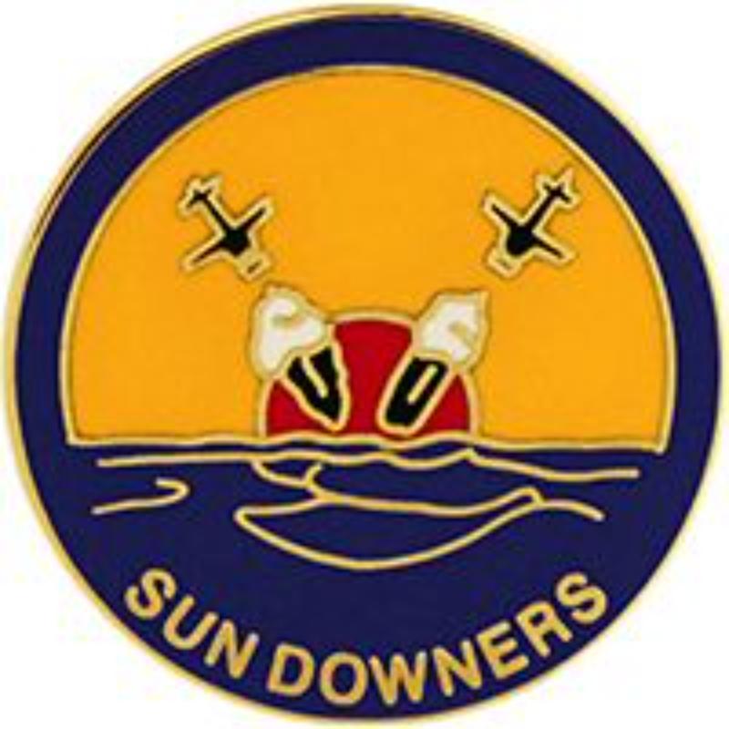 P62421 Pin - USN, Sun Downers - 1 in.