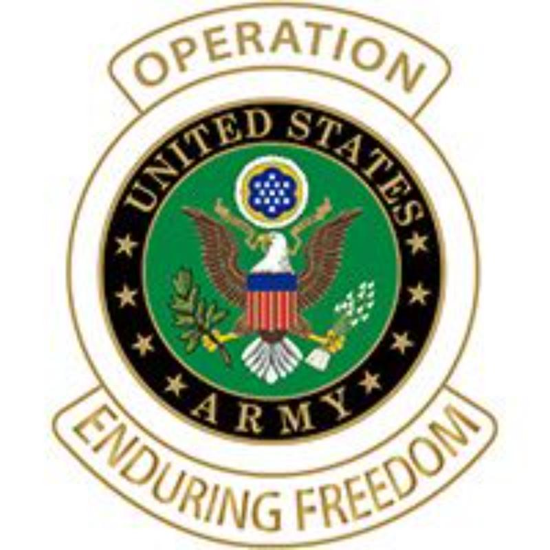 P62964 Pin - Enduring Freedom, Army Logo - 1.625 in.