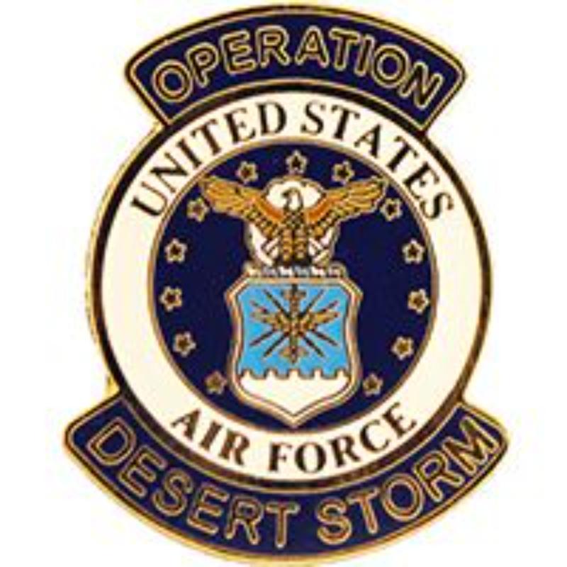 P62977 Pin - Desert Strom USAF, Emblem - 1.625 in.