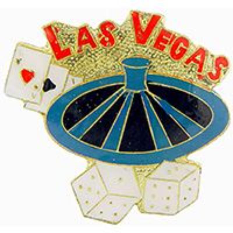 P63235 Pin - Game, Roulette, LV - 1 in.