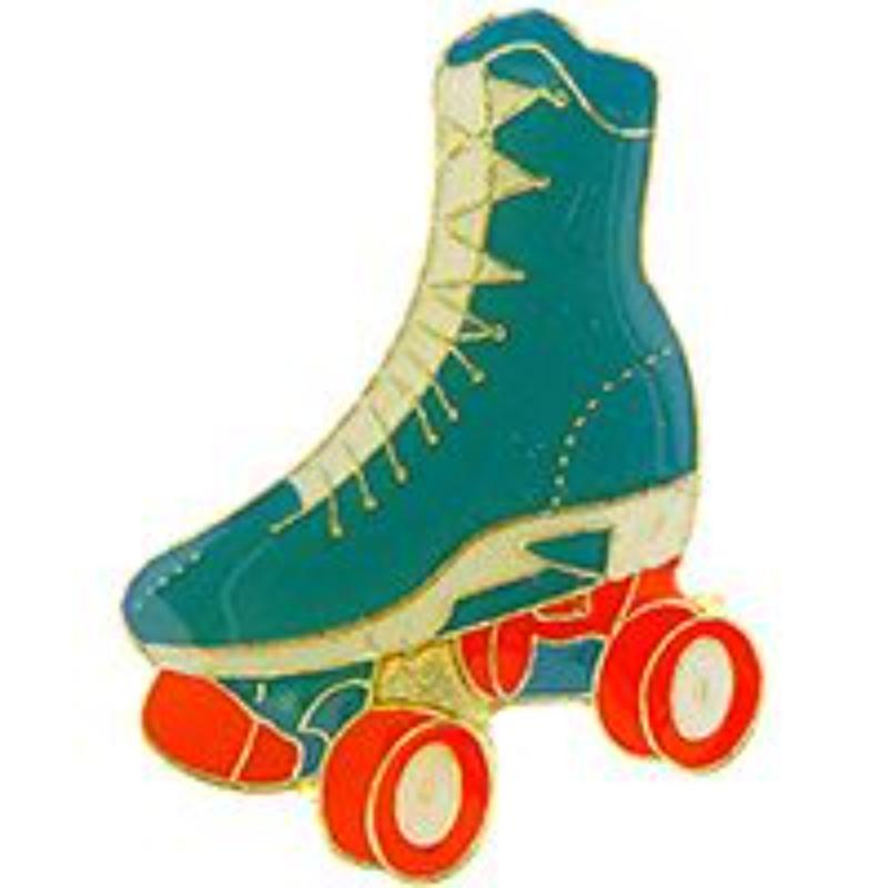 P63560 Pin - Roller Skate, Bule - 1 in.
