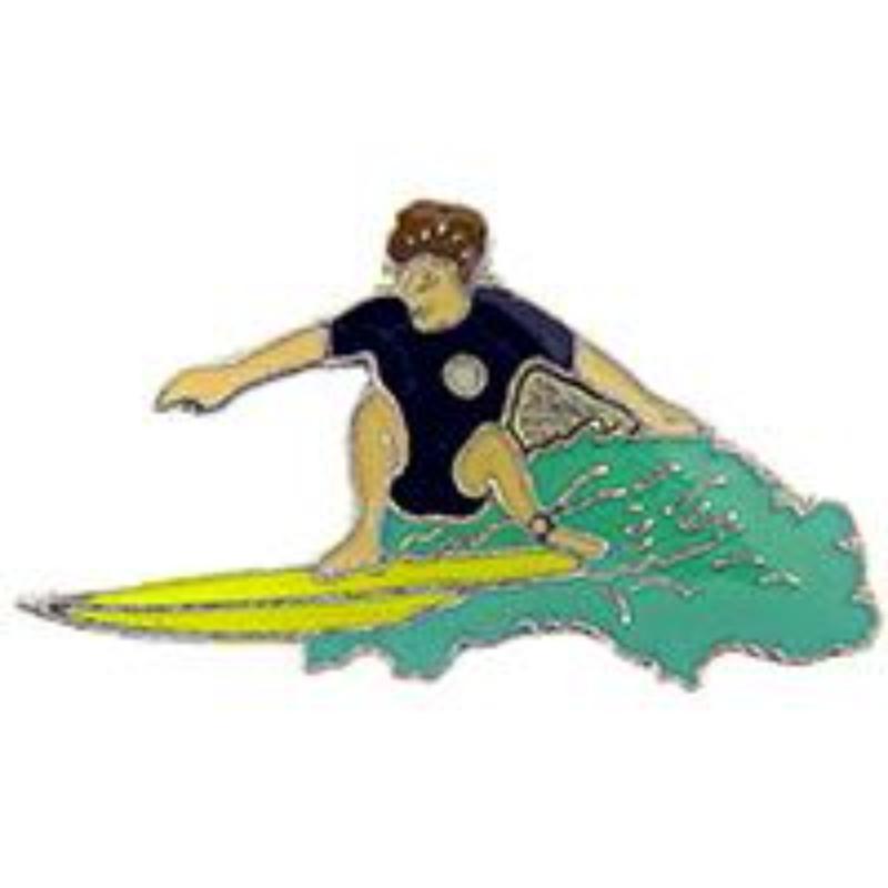 P63603 Pin - Surfer - 1 in.