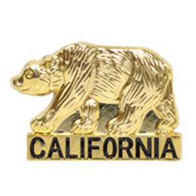 P63653 Pin - CA, Bear, Emblem - 1 in.