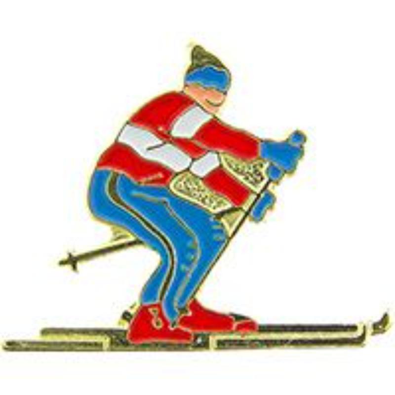 P63814 Pin - Skier - 1 in.