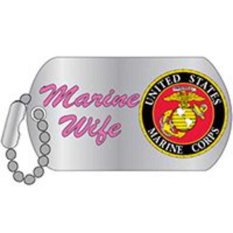 P64021 Pin - USMC Logo, Wife - 1.25 in.