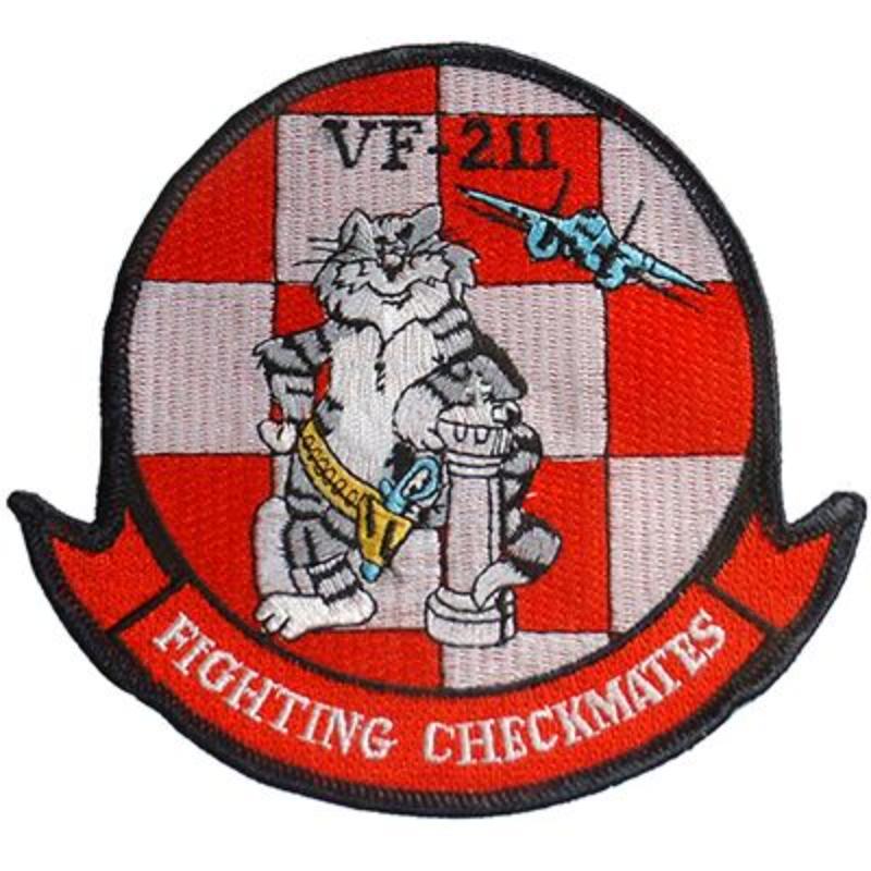 PM0186 Patch - USN, Tomcat, Checkmat - 3.38 in.