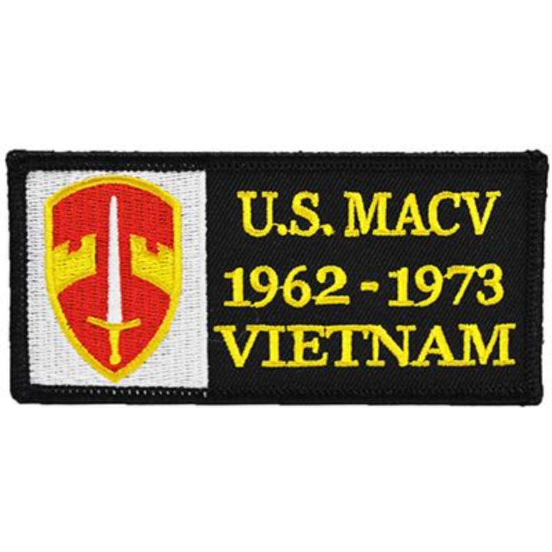 PM0325 Patch - Vietnam, decal, MACV 1962-1973 - 4.13 x 2 in.