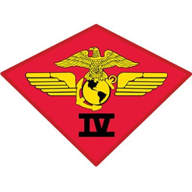 PM0332 Patch - USMC, 4th Airwing - 3.75 in.