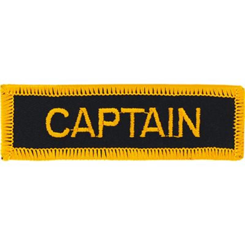PM0354 Patch - USN, Tab, Captain - 3.75 in.