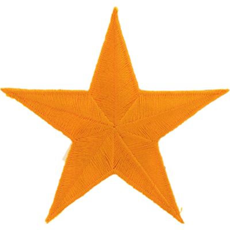 Star Patch - Gold - 3 in. - Military Theme - Durable Design