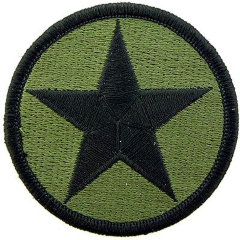 Army Opfor Star Patch - Black - 2.75 in. - Durable Embroidery