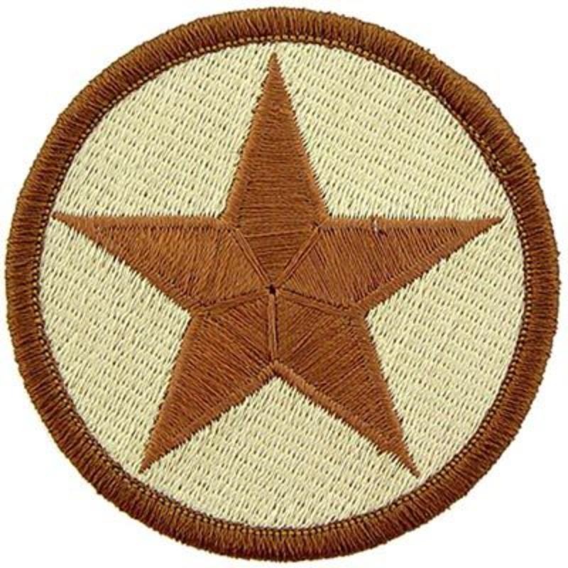 PM0666 Patch - Army, Opfor Star - Desert - 3 in.