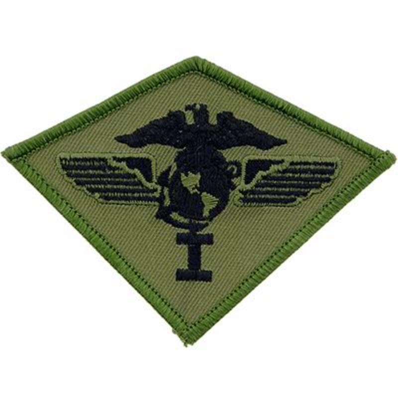 USMC 1st Airwing Patch - Black/Red - 3.75 in. - Durable Embroidery