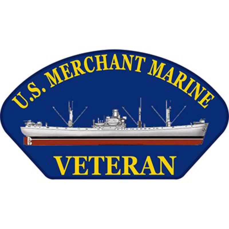 PM1382 Patch  USS44 Merchant Marine  525 x 3 in
