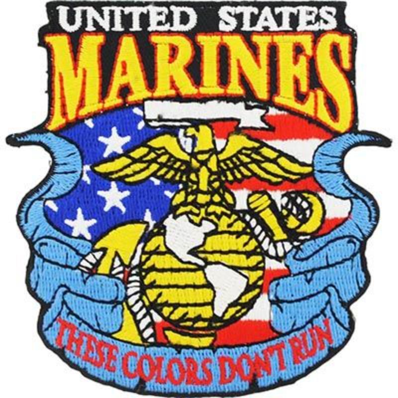 PM4017 Patch - USMC, These Colors - 3.25 in.