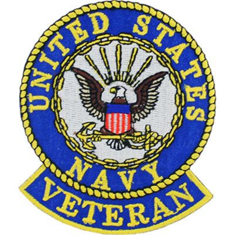 PM5126 Patch - USN Logo, Veteran - 3.63 in.