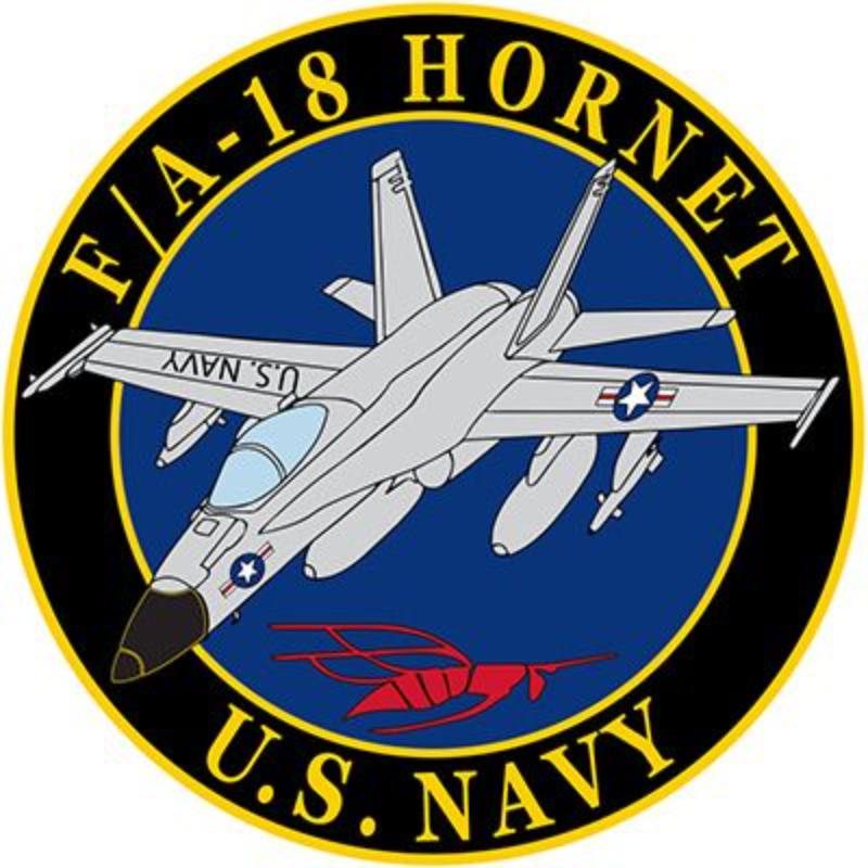 PM5255 Patch - USN, F&A-18 Hornet - 3.63 in.