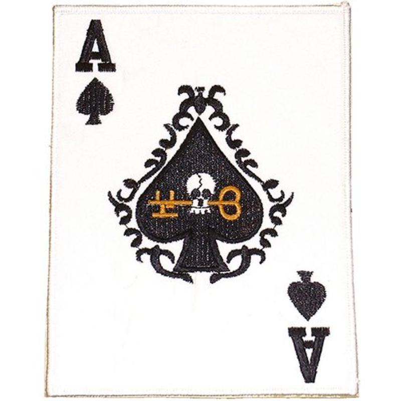 PM7070 Patch - Card, Ace of Spades - 6 x 4.5 in.