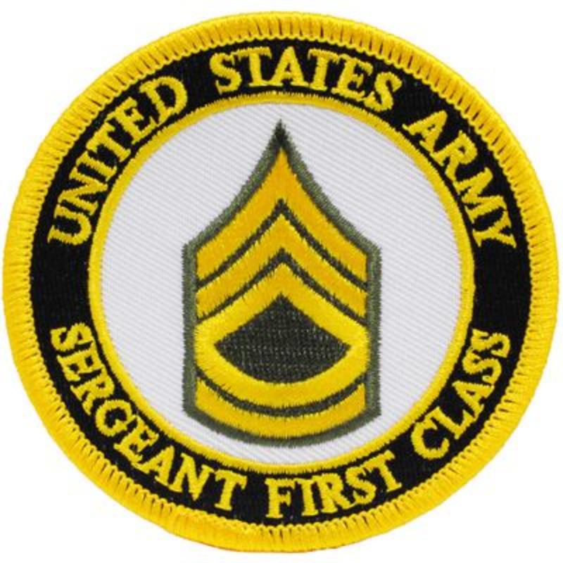 PM1007 Patch - Army, E7, Sergeant 1st Class - 3.13 in.