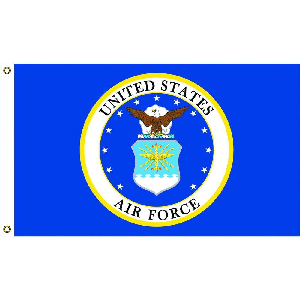 F3204-05 Flag - USAF, Nylon-Glow - 3 x 5 ft.