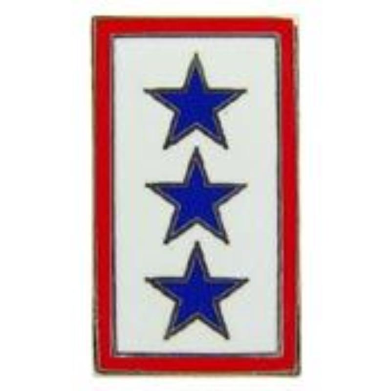 Family Member In Service Pin - Blue Stars - 1 in. - Durable Design