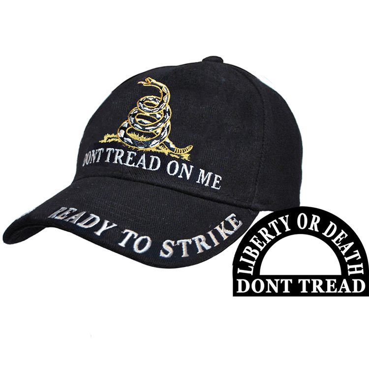 CP00126 Cap - Dont Tread on Me, Black