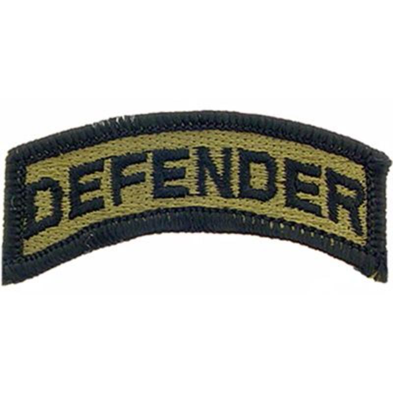PM3770 Patch - Army, Tab, Defender - 2.5 x 0.75 in.