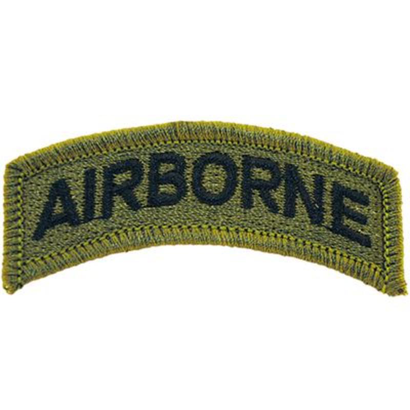PM3775 Patch - Army, Tab, Airborne - 2.5 x 0.75 in.