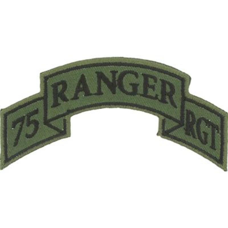 PM3799 Patch - Army, Tab, Ranger.75th - 3.63 x 1.62 in.