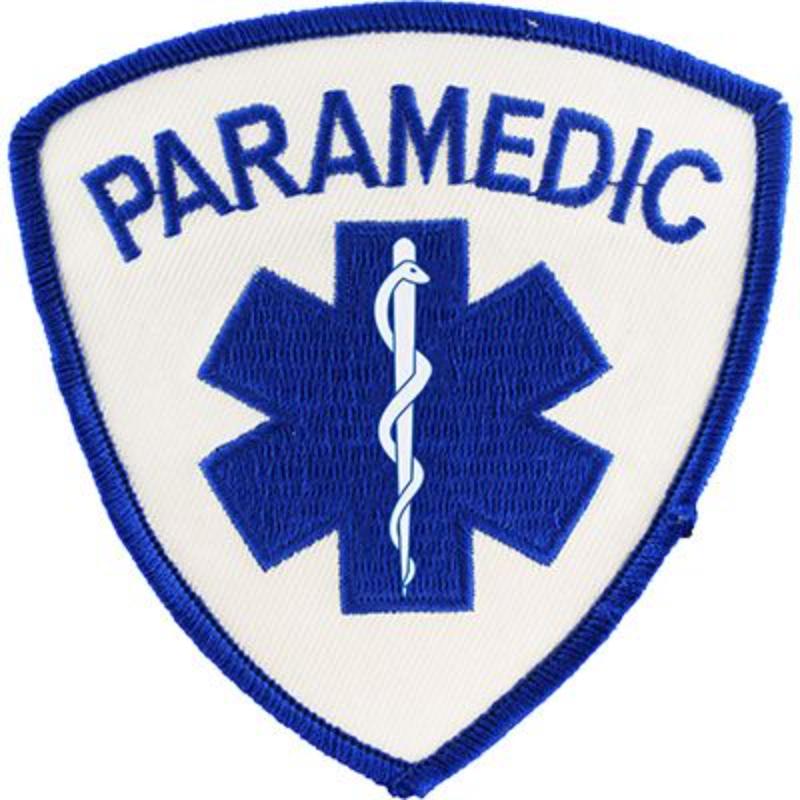 PM4100 Patch - Paramedic Logo - Blue & White - 3.63 in.