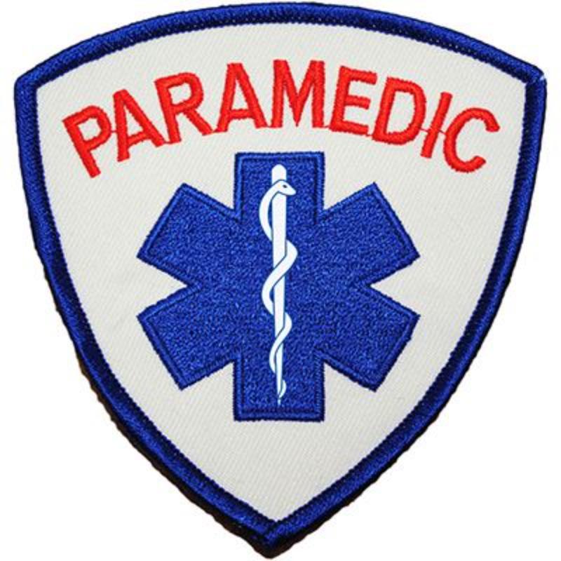 PM4101 Patch - Paramedic Logo - Red, White & Blue - 3.63 in.