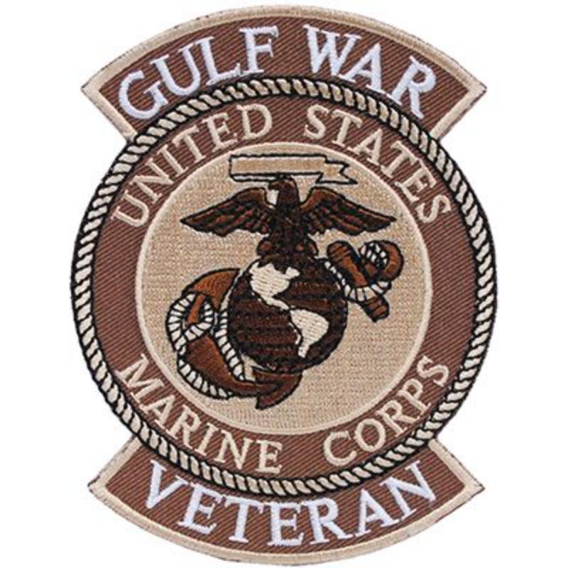 PM1137 Patch - Gulf War, Veteran, USMC - Desert - 4 in.