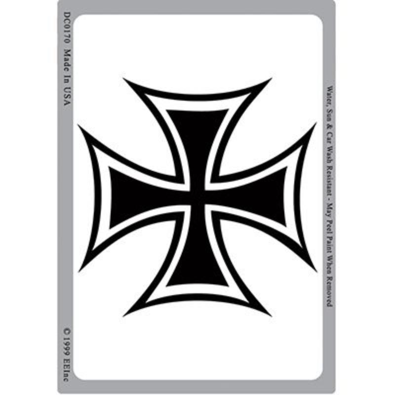 DC0170 Sticker - Iron Cross - 3 x 4.25 in.