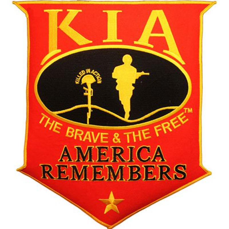 PM9096 Patch - Kia America Remembers - Gold Star Honor, Extra Large - 12 in.