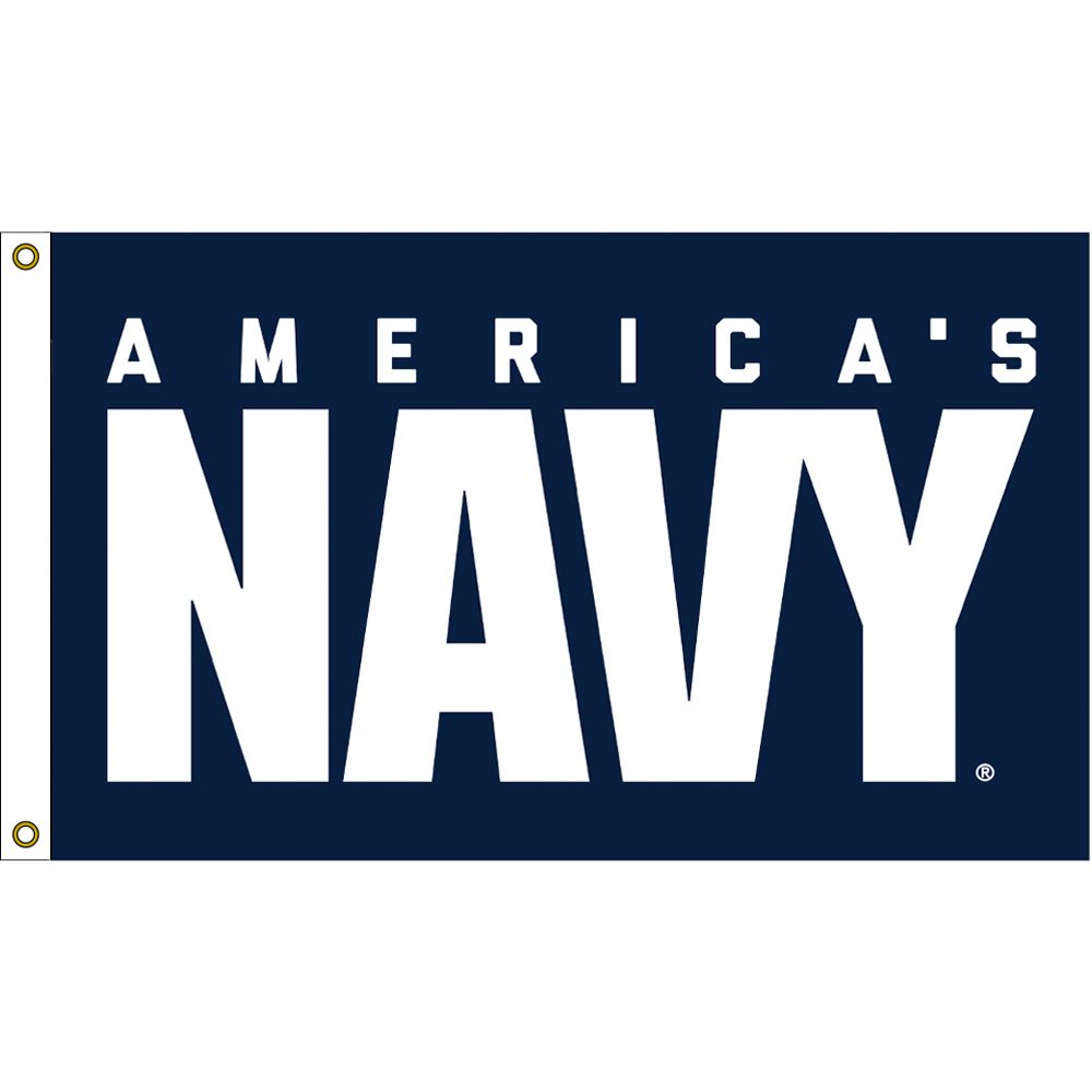 F3006 Flag - USN Americas Navy - Poly-Cotton - 3 x 5 ft.