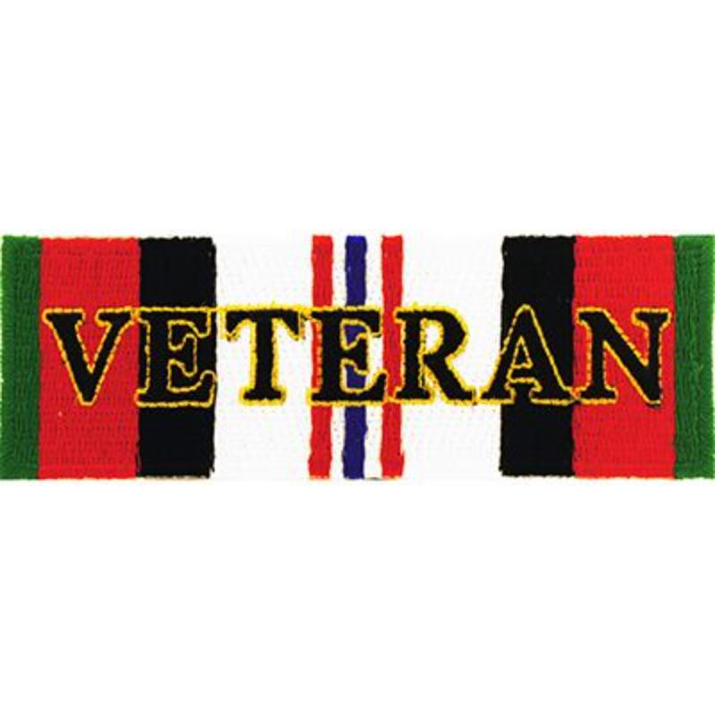 PM3190 Patch - Enduring Freedom Ribbon - Veteran - 4.25 x 1.5 in.