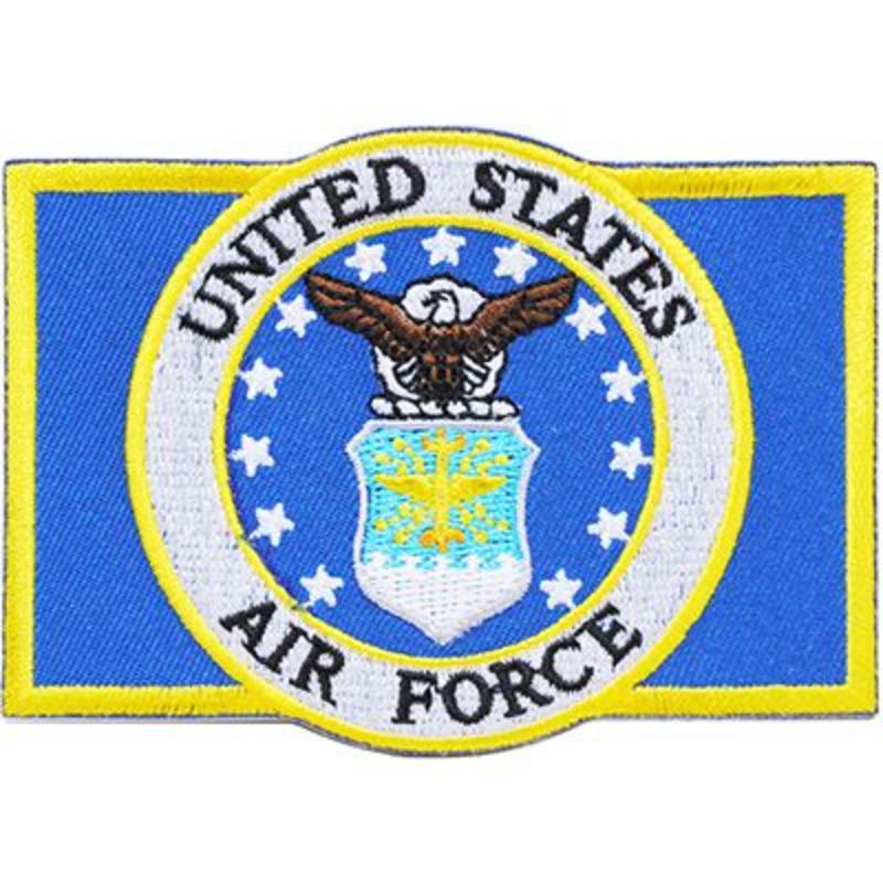 PM3804 Patch - USAF Emblem, Rectangle - 3.5 x 2.5 in.