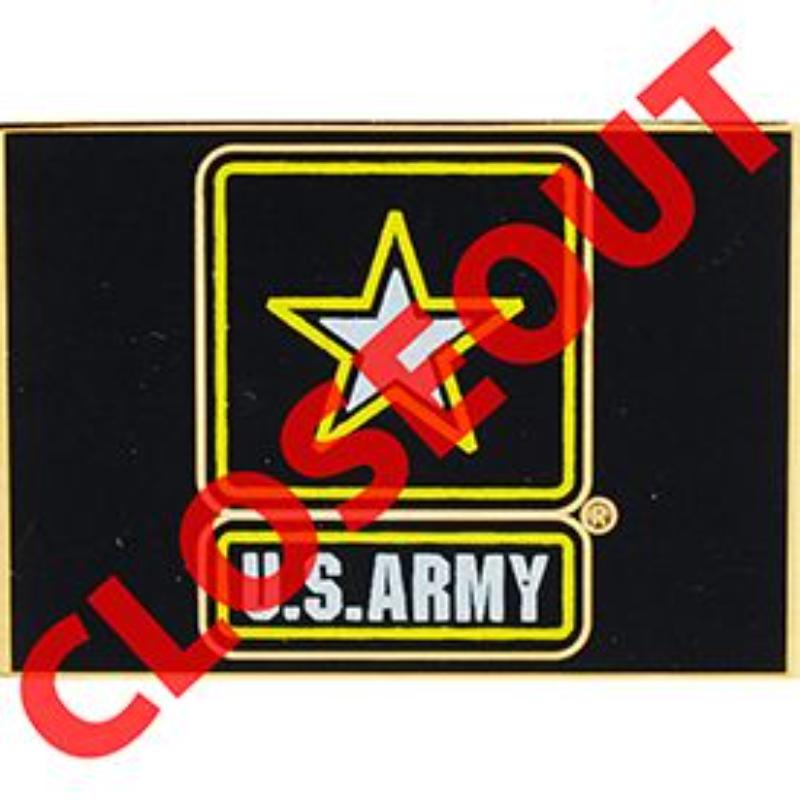 P16290 Pin - Army Logo, Black - 1.5 in.