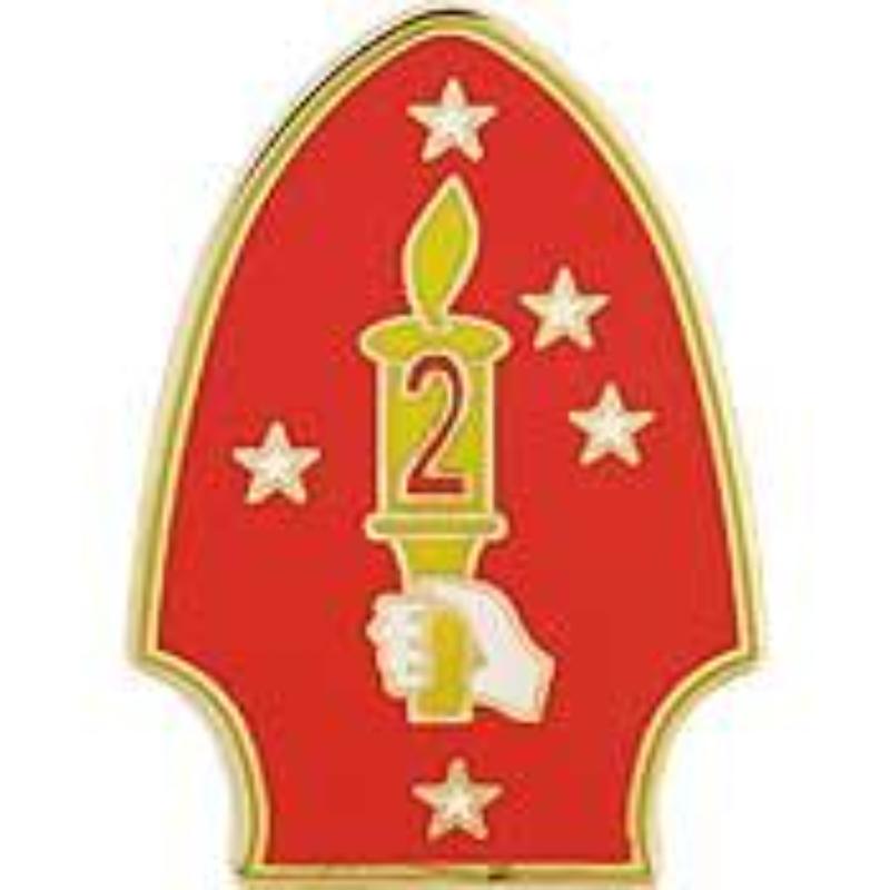P16294 Pin - USMC, 2nd Division - 1.5 in.